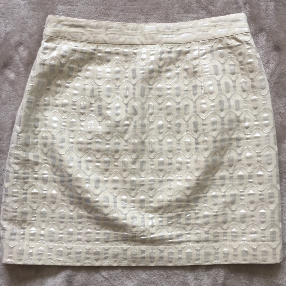 Banana Republic | Metallic Geometric Pattern Skirt